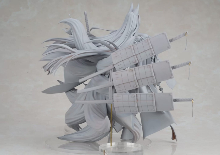 wing制作,碧蓝航线「武藏」手办原型公开!