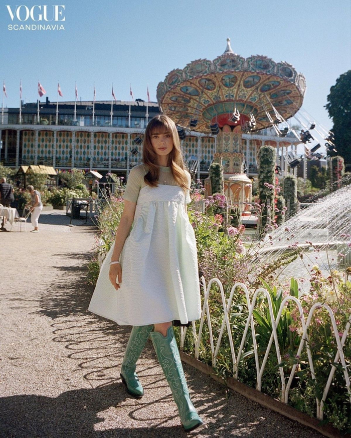Lily Collins x Vogue Scandina电子刊……