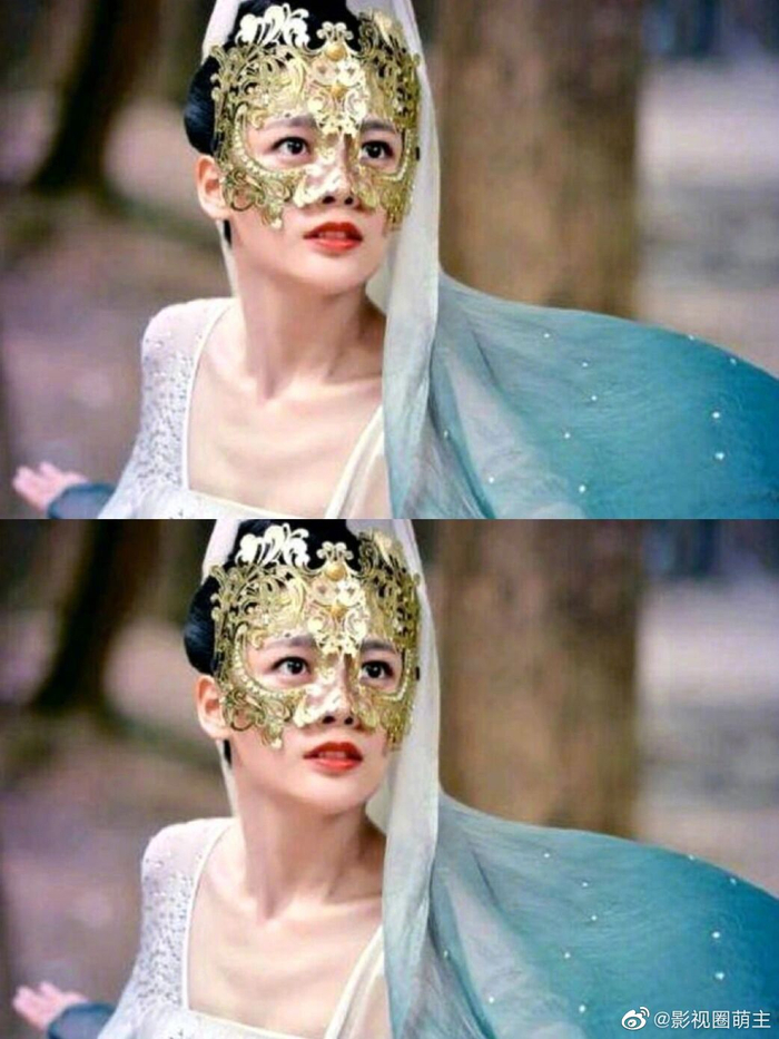 对比一下,雪见的面具,好像是把紫萱的面