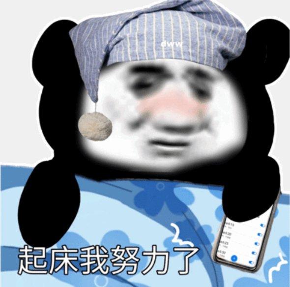 消瘦熊猫表情包图片