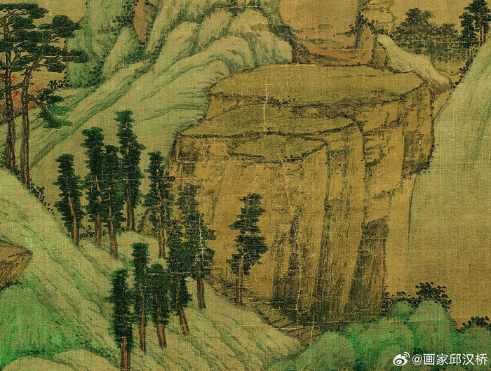 明代沈周《青绿山水》
