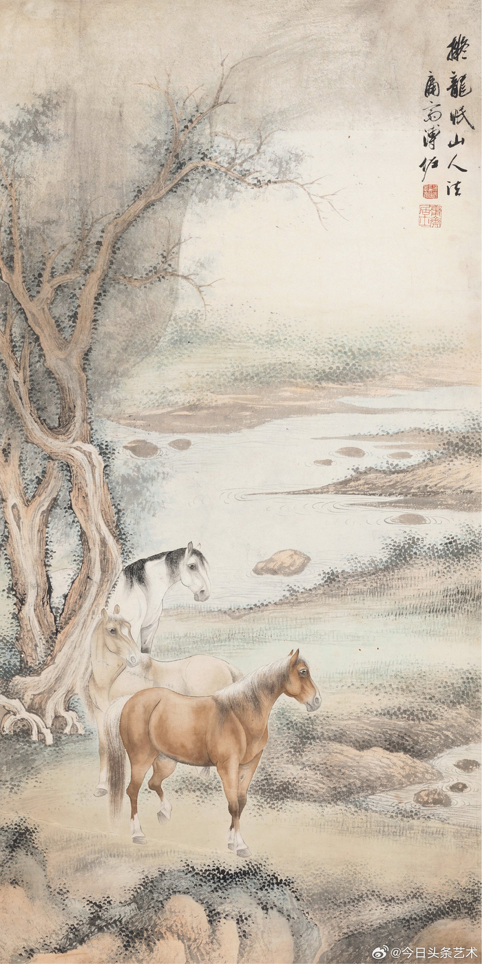 画家溥佐笔下的马