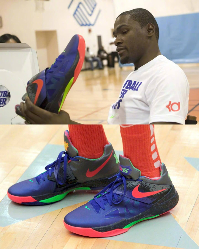 杜兰特曾经上脚过的nikekdiv你们觉得这双鞋实战如何呢