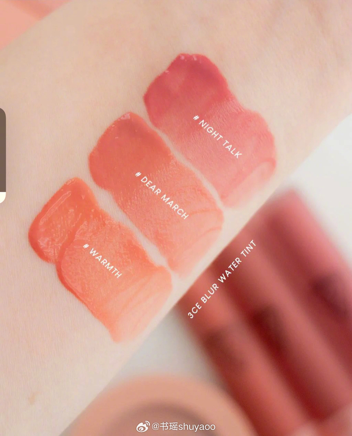 3ce水雾唇釉新色warmthdearmarchnighttalk