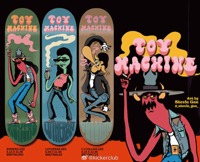 toymachine春季新款除了前两天的这款还有最经典的牛头怪造型