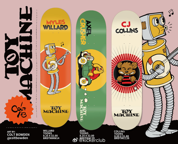 toymachine春季新款除了前两天的这款还有最经典的牛头怪造型