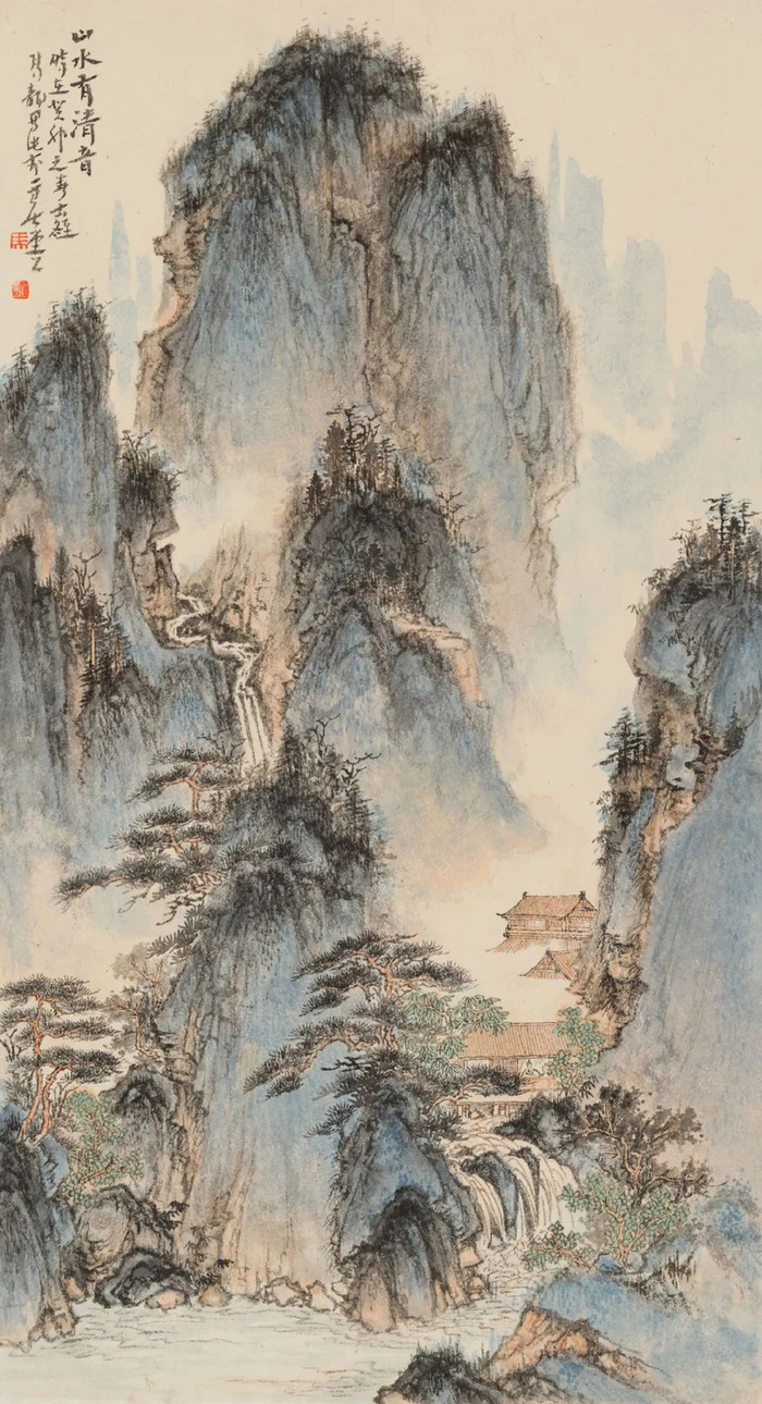 难得不相见马龙山水画作品展在北京华亚艺术基金会开幕