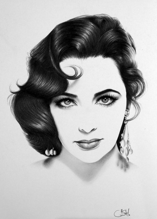 艺术家ileanahunter的人像素描作品