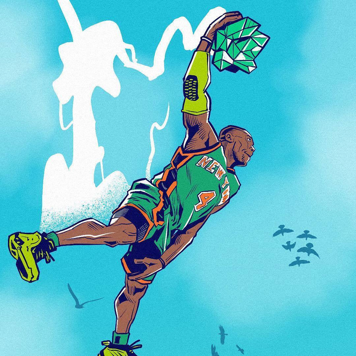 漫画版nba扣篮大赛经典瞬间这组图太酷了