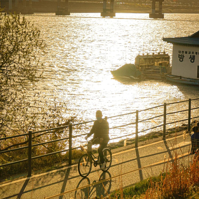 首尔春光倾城在黄昏的汉江涌动74photobyamsaza