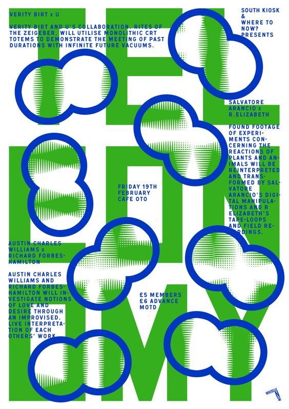 蓝绿色的海报设计,营造出清新自然的感觉!