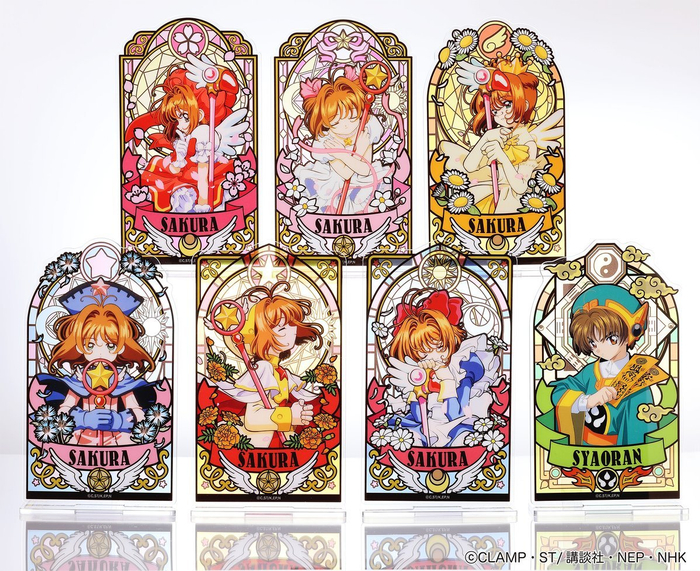 彩窗玻璃风亚克力立牌感觉就像把小樱变成魔法牌了