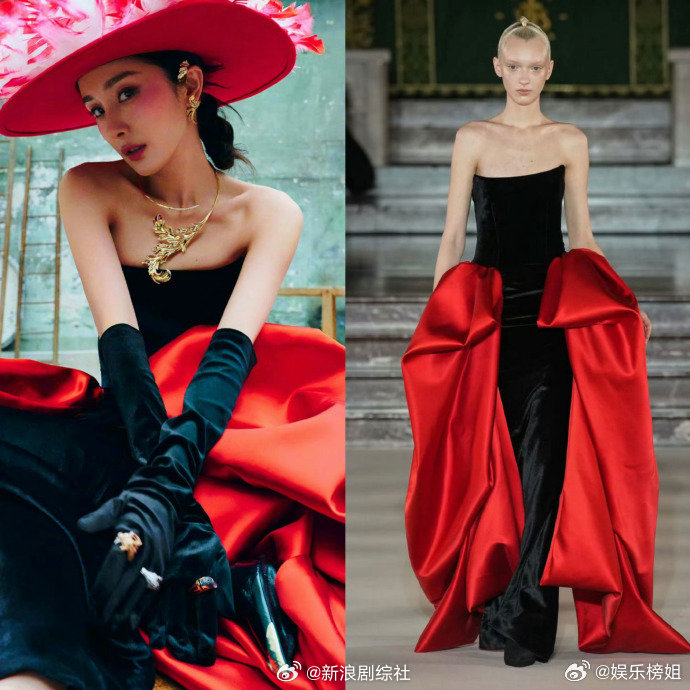 杨幂嘉人四月刊封面上身了5套高度我们幂姐是时尚queen