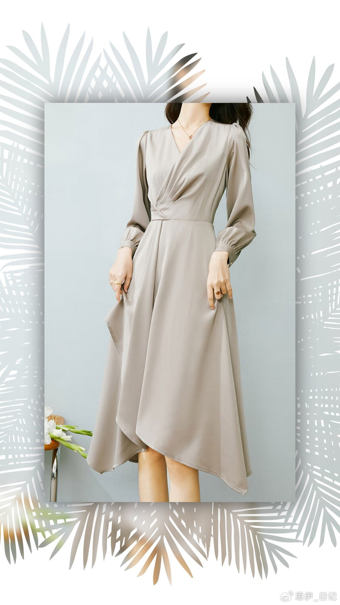 搭配上高级的香槟色,不管在什么时候都优雅从容|香槟色|裙子|日常