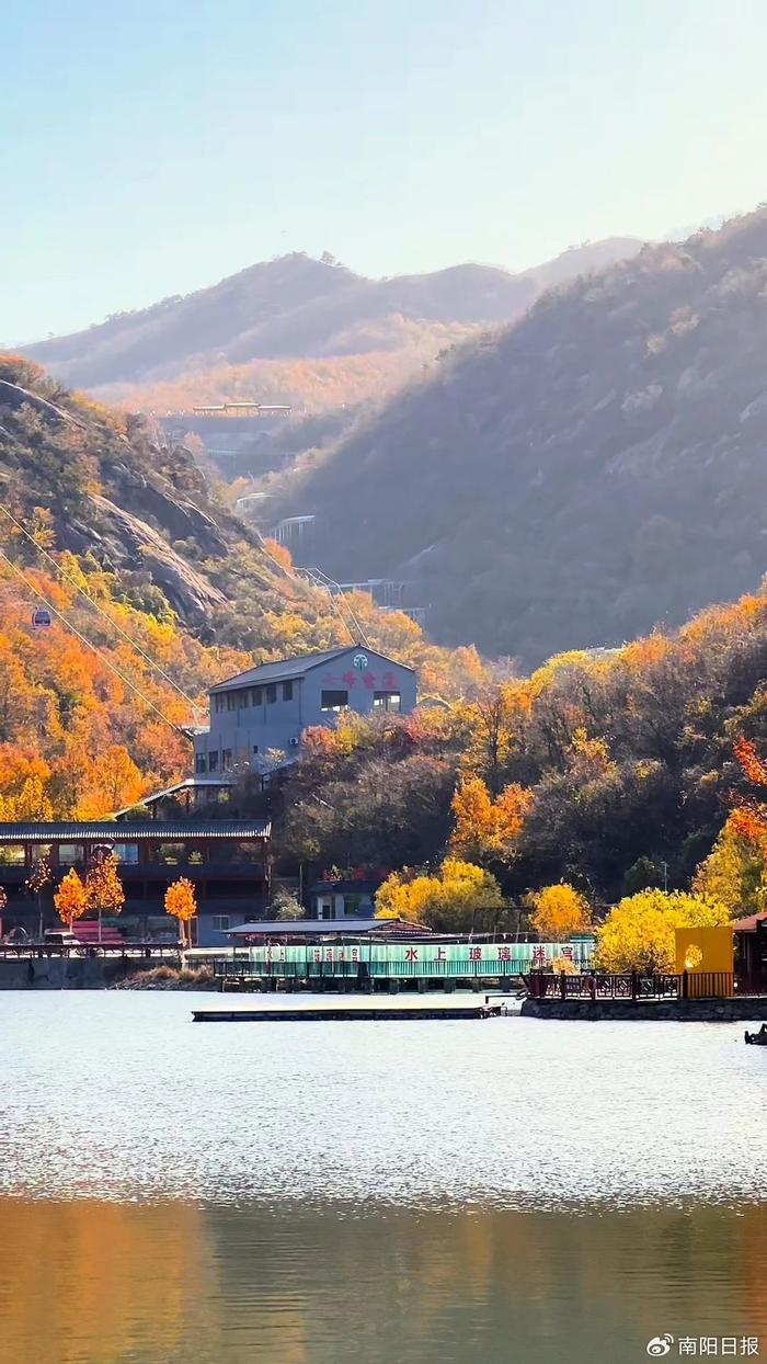 方城七峰山雪景图片图片