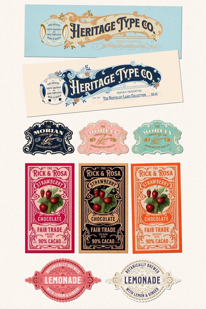 标签排版的布局参考