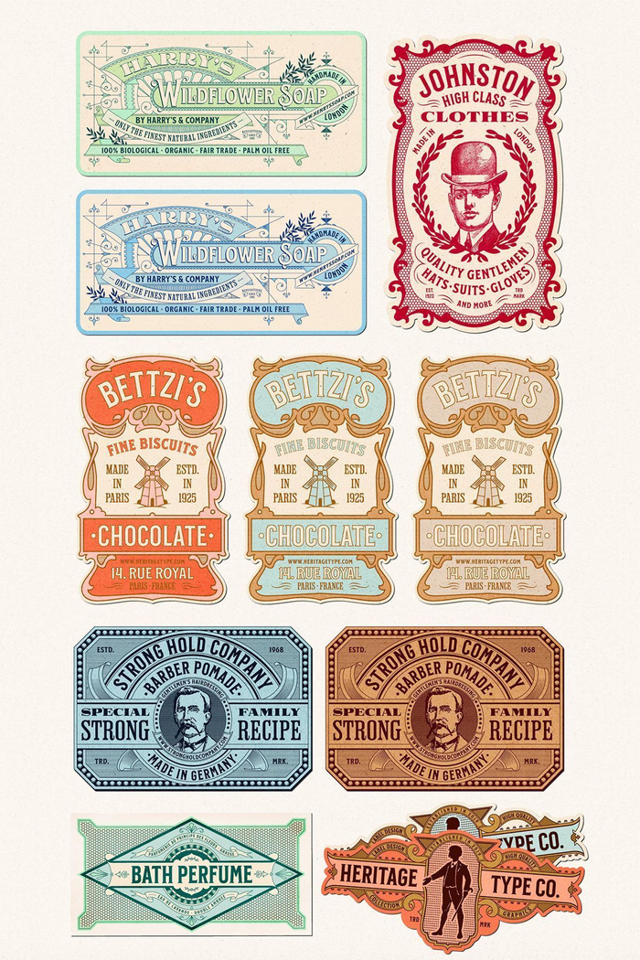 标签排版的布局参考