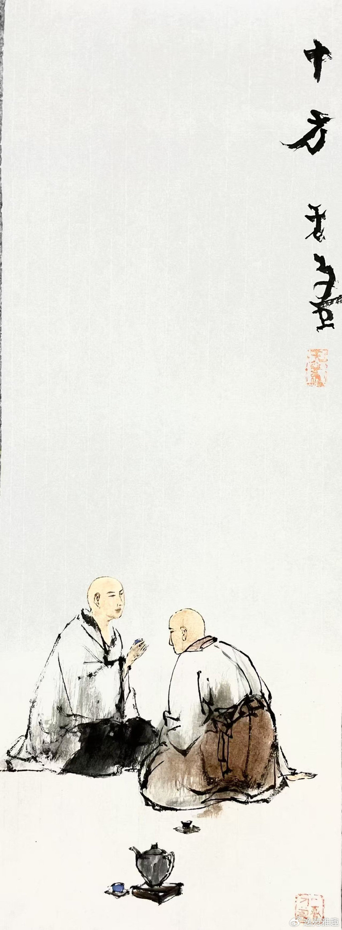 画作赏析丨墨韵禅心,丹青妙境——许若文参禅悟道系列画作赏析__财经头条__新浪财经