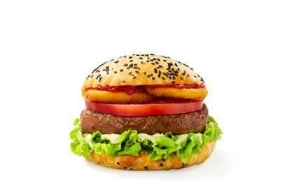 塔斯汀多汁牛肉中国汉堡厚实多汁满口鲜香