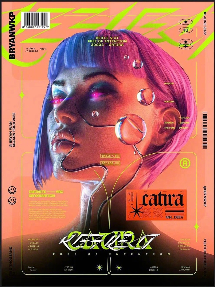 给大家分享一组来自bryanwan的机能风海报