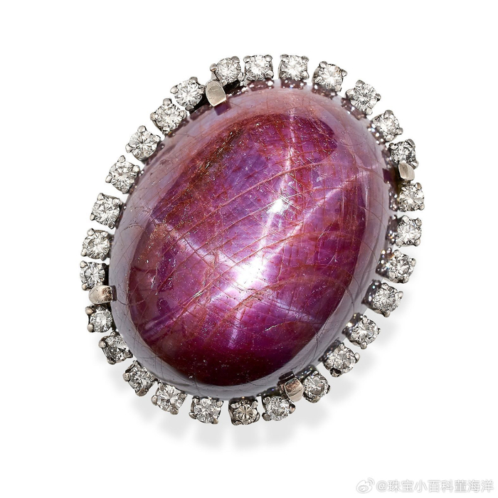 本月生辰石排面星光红宝石在高级珠宝中的应用