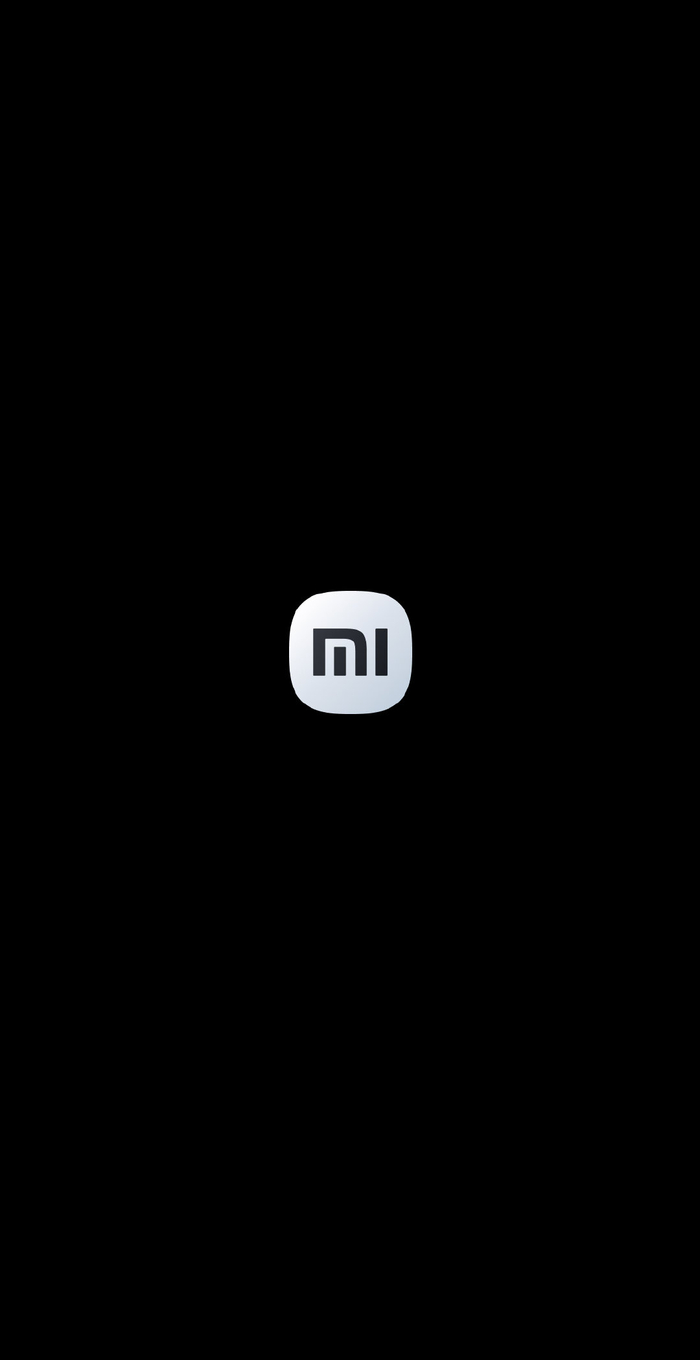 点击app,交互动画就是一个背景黑色,图标烫金白色底色的小米logo出现