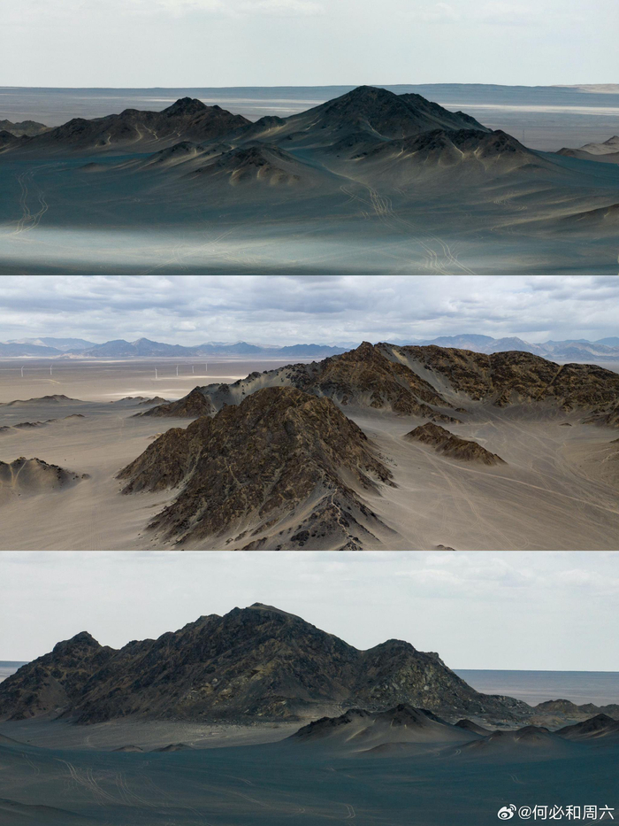 青海海西冷湖黑独山|胭脂山