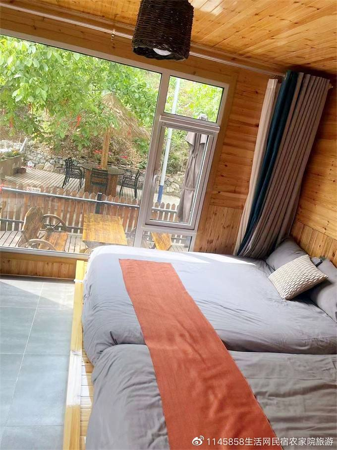 天津蓟县润田山居民宿800平精致美院溪水环绕绿树遮天