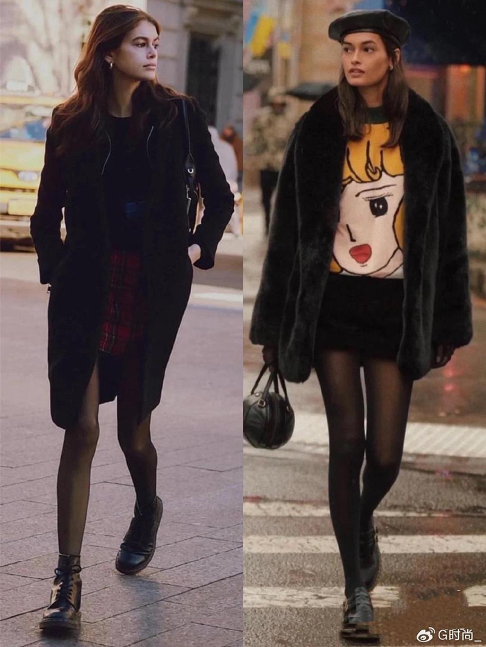 更多黑色丝袜穿搭赏析