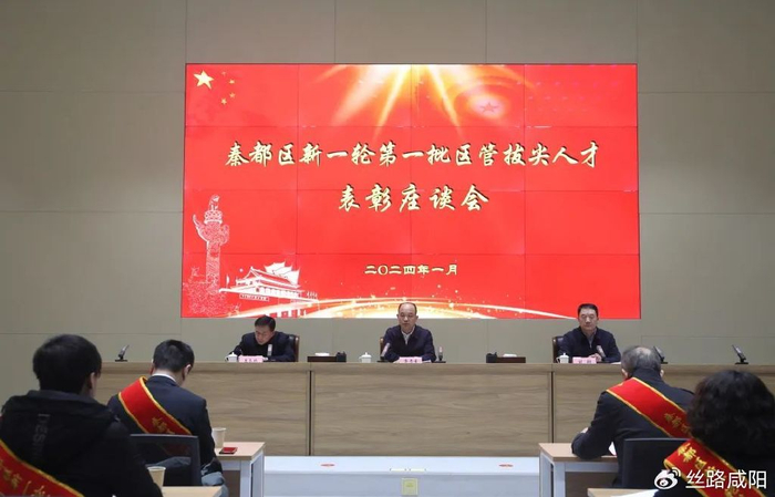 咸阳秦都区召开新一轮第一批区管拔尖人才表彰座谈会