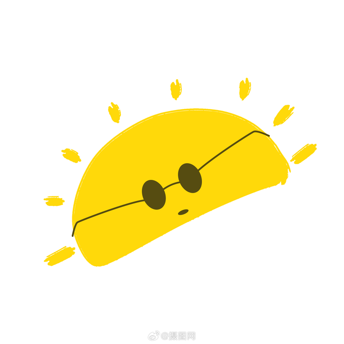 卡通太阳素材|手绘可爱风 ,更适合用于夏天的设计哦 版权素材by摄图网