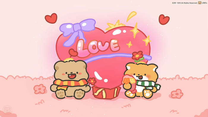 可爱小熊ipad电脑壁纸