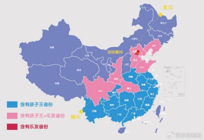 中国34个省份面积排名图片