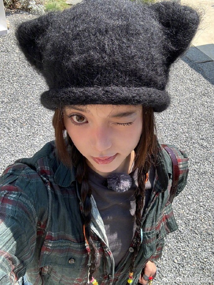 欧阳娜娜猫猫帽太可爱了我说