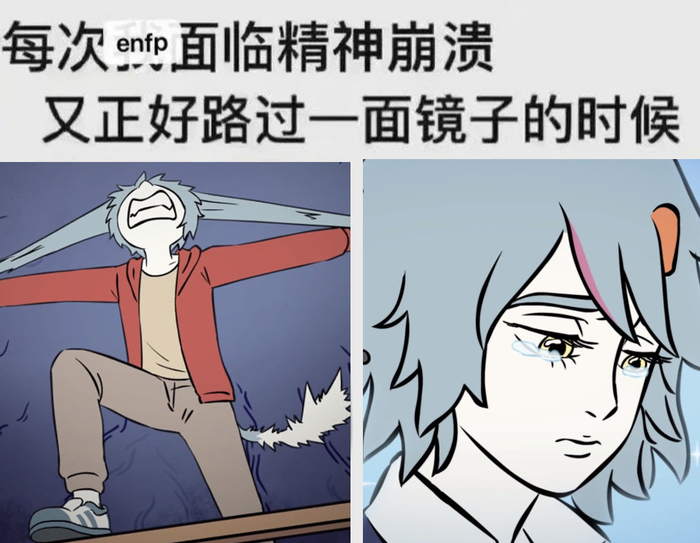 据说mbti测试出来是enfp的是快乐小狗……