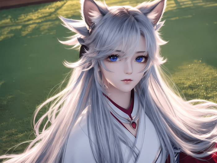 5d国风狐狸少女电脑ai绘画图集动漫卡通二次元手机高清壁纸cg|二次元