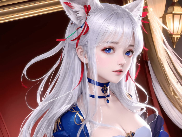 ai绘画图集动漫卡通二次元手机高清壁纸cg|二次元|国风|狐狸_新浪新闻