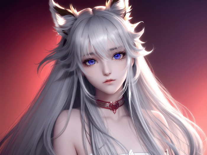 2.5d国风狐狸少女电脑ai绘画图集动漫卡通二次元手机高清壁纸cg