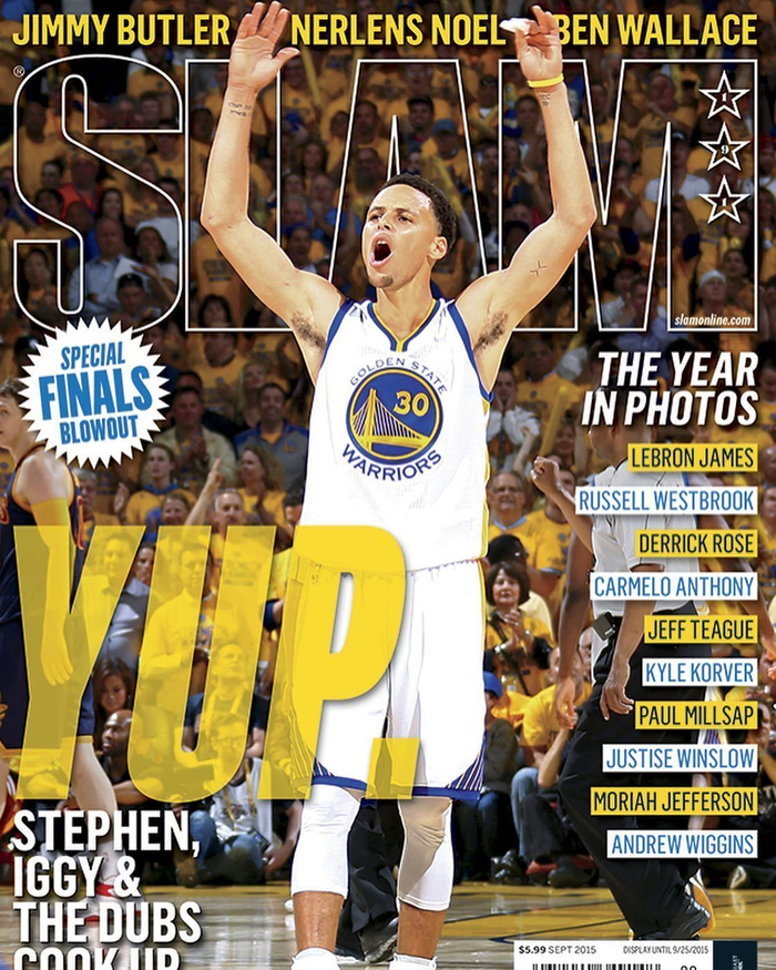 历史第一三分射手库里登上过的slam杂志封面