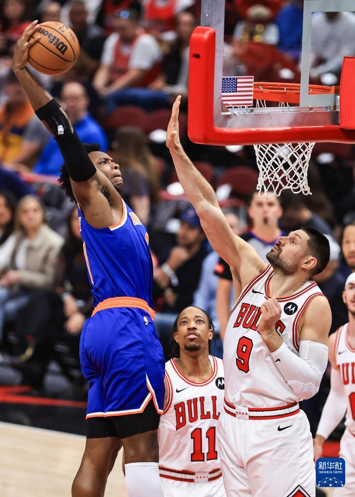 nba常规赛:尼克斯胜公牛|布伦森|莱纳|新华社_新浪新闻