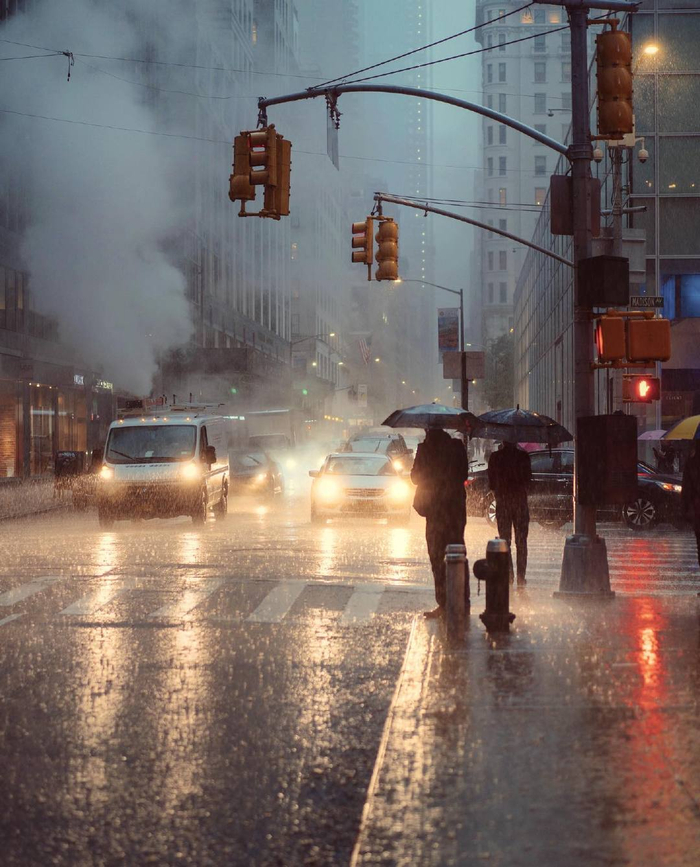 雨天的街头 摄影丨eric van nynatten