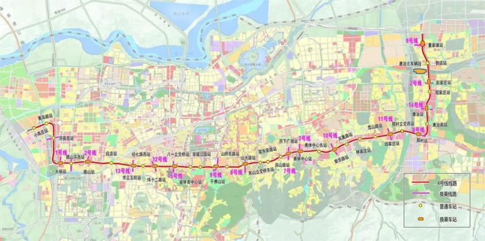 济南轨道交通4号线全线第21座车站顺利封顶|车站|轨道交通|燕山_新浪