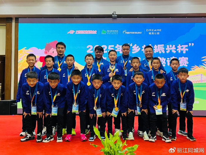 Young football players training in lijiang, China.