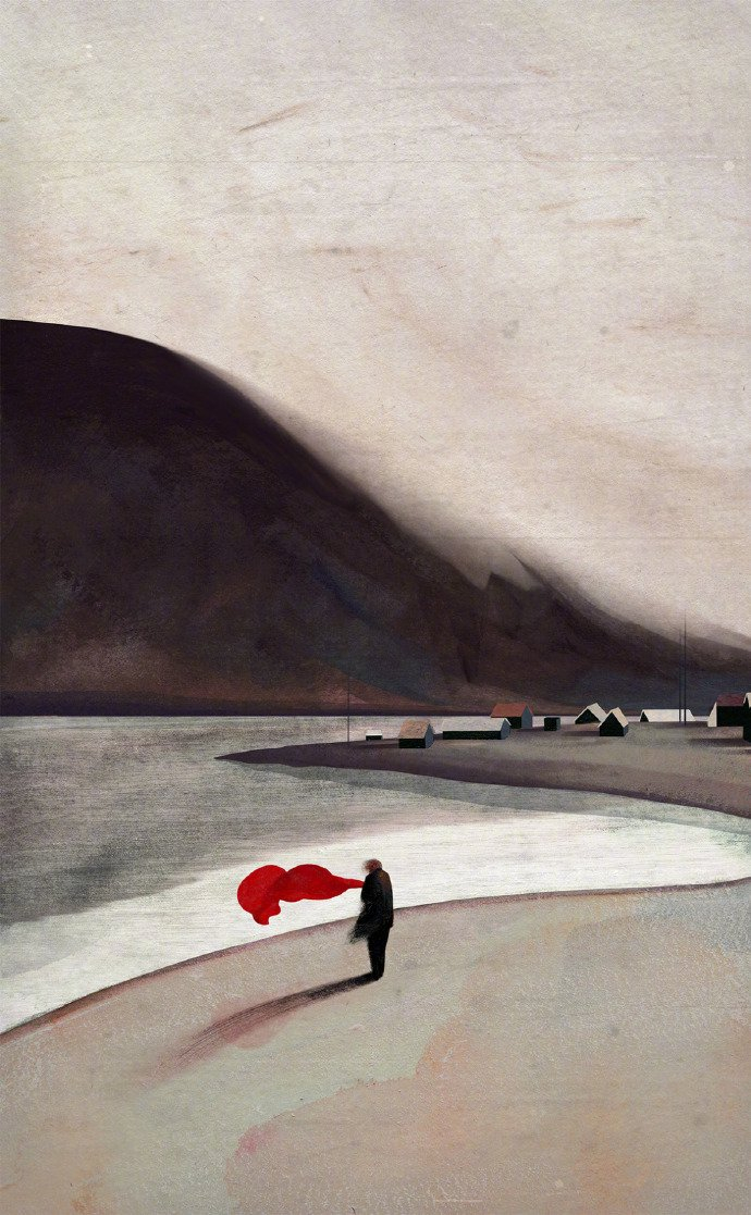 英国插画师 owen gent 充满忧郁色彩的绘画作品