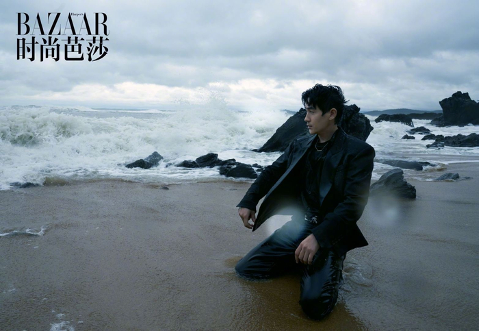 朱一龙 x《时尚芭莎》2022年4月刊封面:如果楞要我说