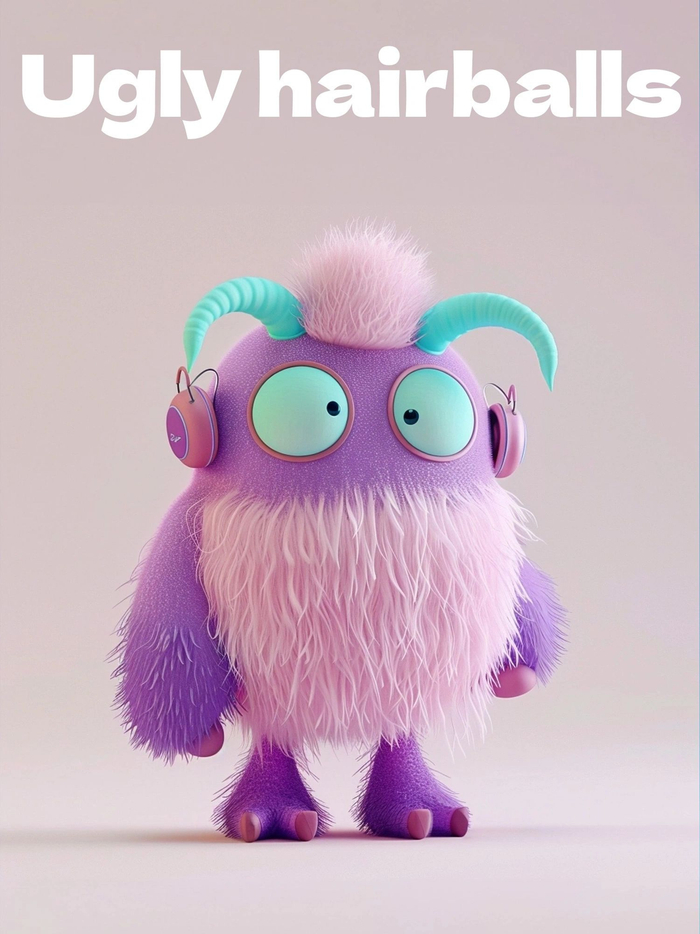 萌翻天的毛茸茸小怪兽ip