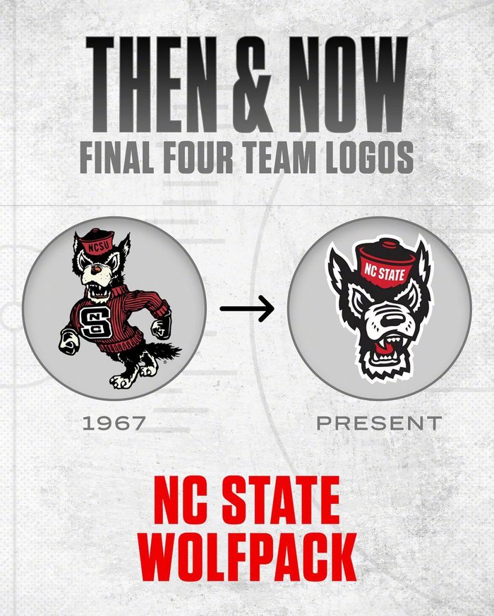 来自ncaa球队的logo变化你觉得这些改动如何