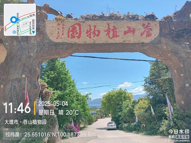在大理苍山植物园流连忘返