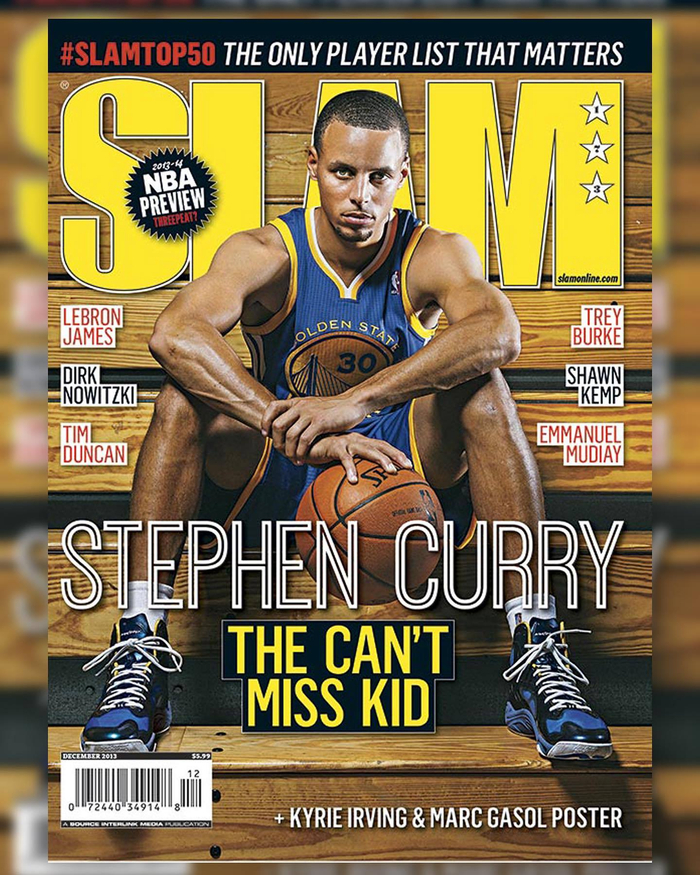 历史第一三分射手库里登上过的slam杂志封面