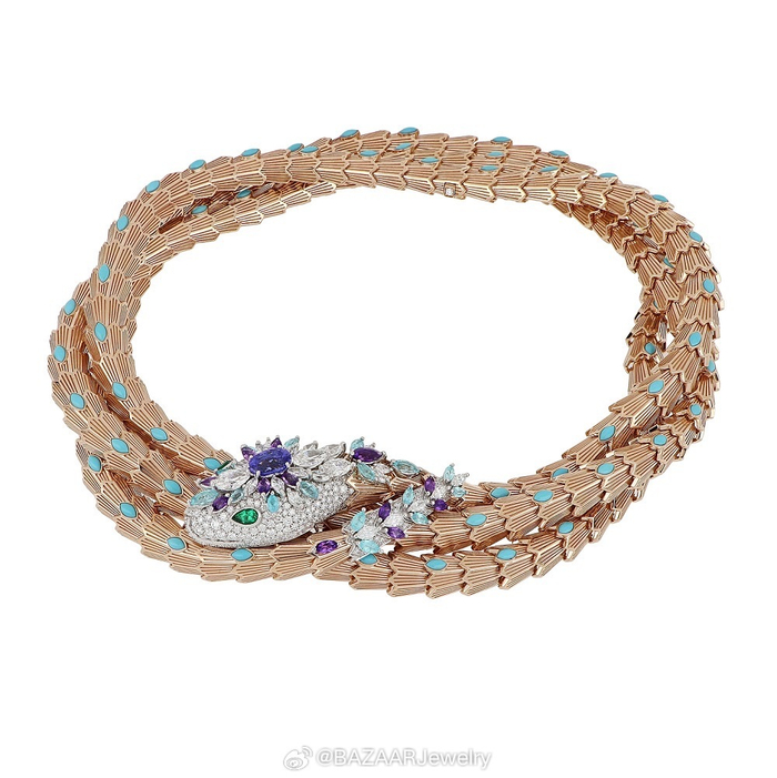 bvlgari特别推出灵蛇主题serpentidragoni系列新一季作品